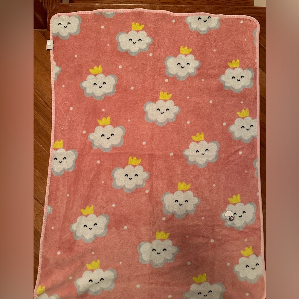 Royal Clouds Plush Baby Blanket, 48” x 36”